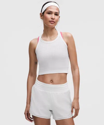 Lululemon Swiftly Pointelle Cropped Racerback Tank Top