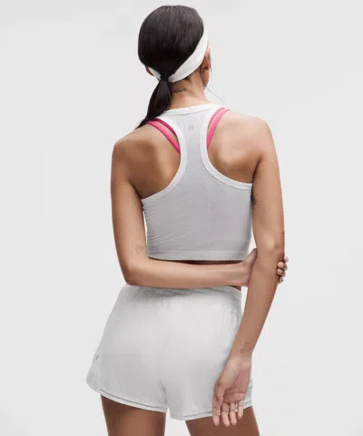 Lululemon Swiftly Pointelle Cropped Racerback Tank Top