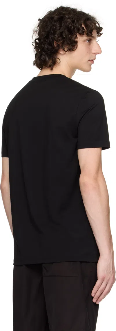 Hugo Boss Boss Tiburt 354 Logo Print T Shirt In Black