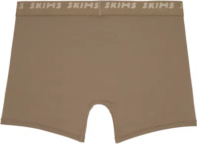 Skims Three-pack Multicolor  Stretch 3 Boxer Briefs In Green