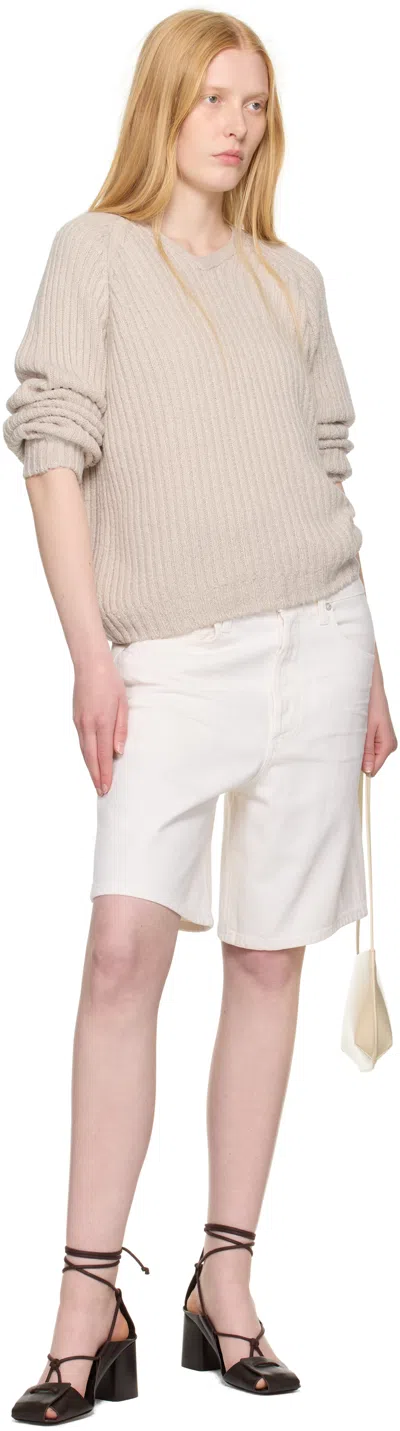 Agolde Denim Shorts With Belt Loops