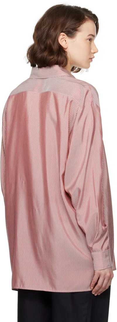 The Row Tansy Striped Silk Button-down Shirt In Multi