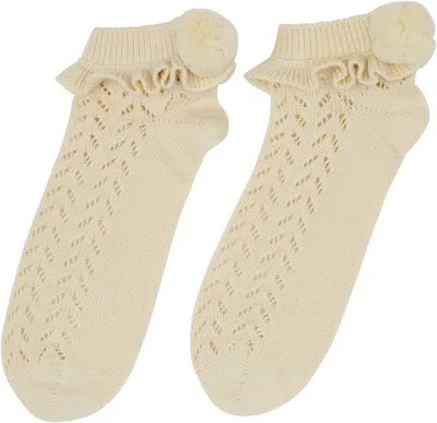 Valentino Cotton-blend Pom-pom Socks