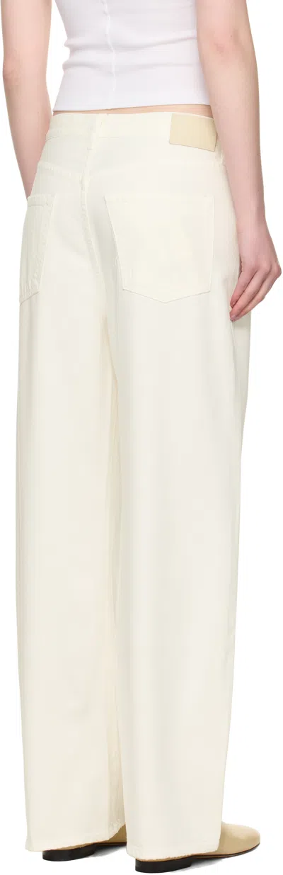 Citizen Of Humanity Off-white Baggy Brynn Jeans In Neutral