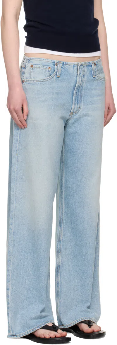 Agolde Lex Low Slung Baggy Jean In Reach In Blue
