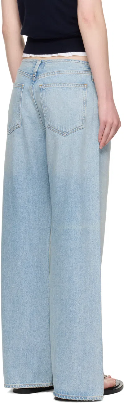 Agolde Lex Low Slung Baggy Jean In Reach In Blue