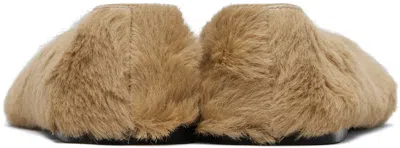 The Row Calf Hair Square-toe Ballerina Flats In Neutral