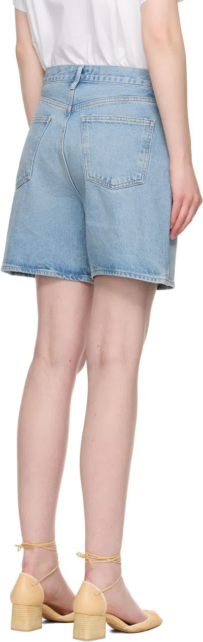Agolde Blue Dame Denim Shorts