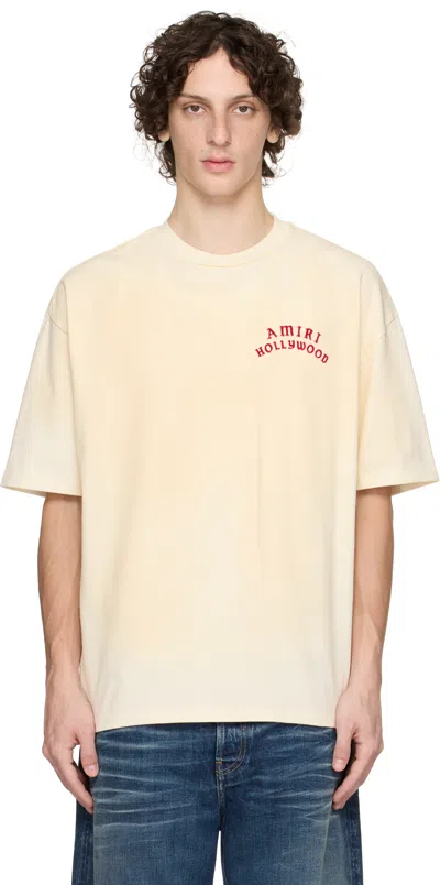 Amiri Hollywood Oversized T-shirt In Neutral