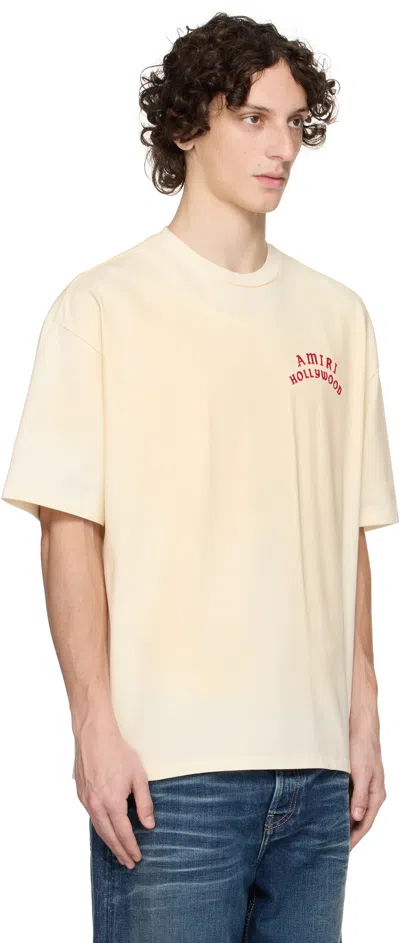 Amiri Hollywood Oversized T-shirt In Neutral