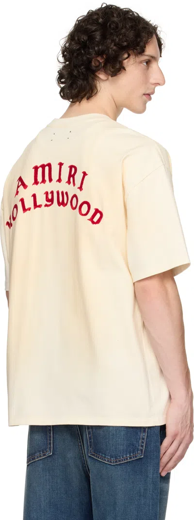 Amiri Hollywood Oversized T-shirt In Neutral
