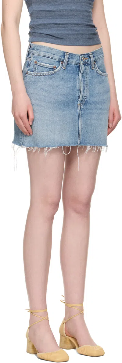 Agolde Denim Skirt With Belt Loops