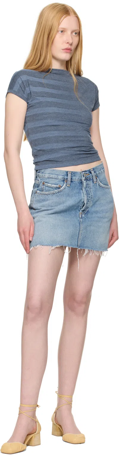 Agolde Denim Skirt With Belt Loops