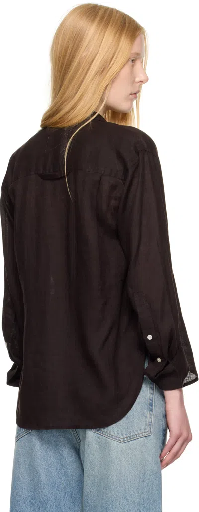 Citizen Of Humanity Kayla Shrunken Shirt In Chocolate In Brown