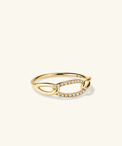 Mejuri Pavé Diamond Oversized Curb Ring
