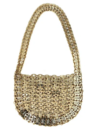 Rabanne Iconic 1969 Moon Shoulder Bags Gold