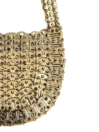 Rabanne Iconic 1969 Moon Shoulder Bags Gold
