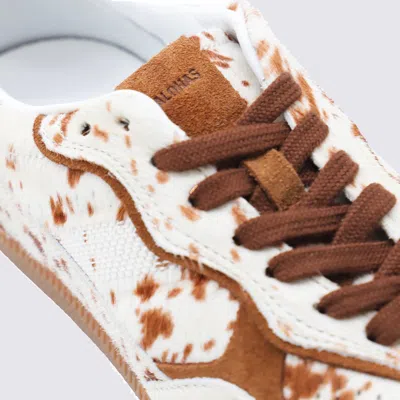 Alohas 'tb.490' Brown Low Top Sneakers With Embossed Logo On The Side And Perforated Details In Brown