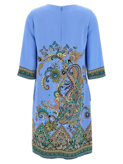 Etro Stretch Viscose Dress With Iconic Print