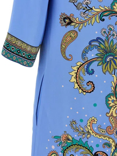 Etro Stretch Viscose Dress With Iconic Print
