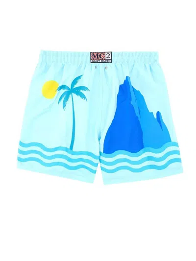 Mc2 Saint Barth Boxer Swimsuit In Multi