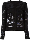 SIBLING sequin embellished cardigan,DRYCLEANONLY