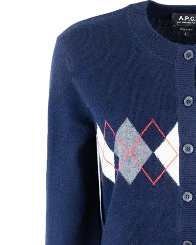 Apc A.p.c. Cardigan Aria Dark Navy