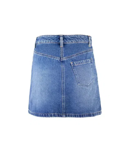 Apc A.p.c. Gonna Jupe Moss Washed Indigo