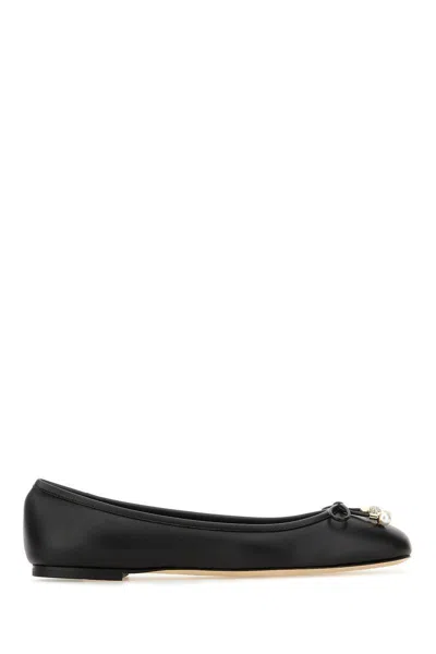 Jimmy Choo Ballet Shoes With Round Head And Flat Soles In Multi