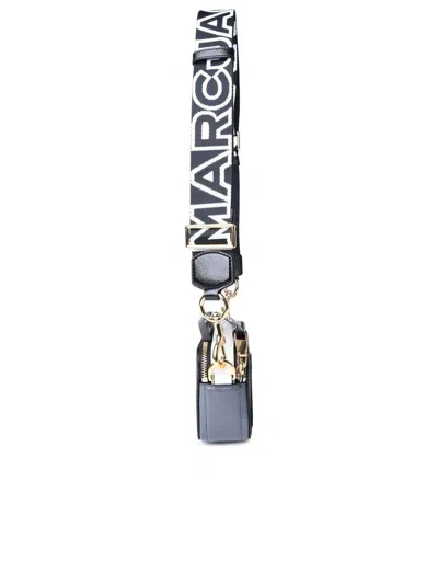 Marc Jacobs Black And White Leather The Snapshot Crossbody Bag