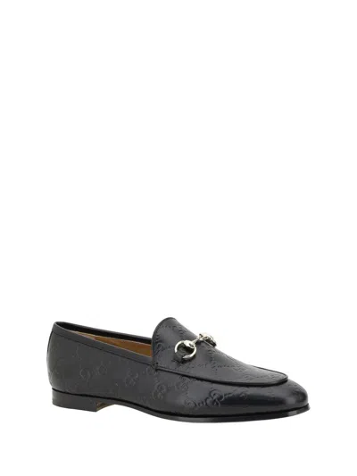Gucci Jordann Gg Leather Bit Loafers