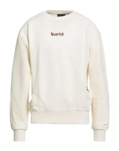 Disclaimer Man Sweatshirt Cream Size L Cotton In Neutral