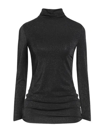 Chiara Boni La Petite Robe Woman Top Charcoal Size 4 Polyamide, Viscose, Elastane, Polyester In Black