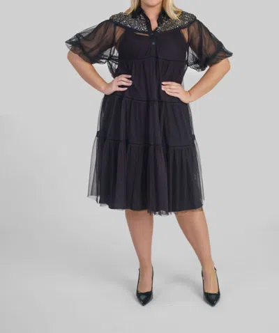 -bl^nk- Lidia Cami Dress - Plus In Black In Black
