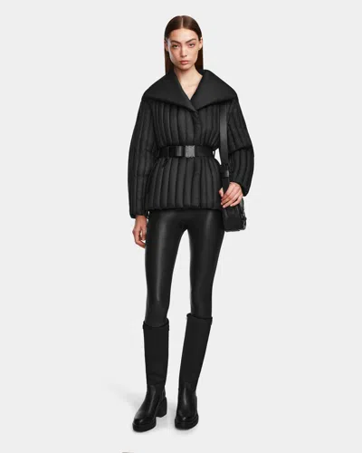 Rudsak Ines T Women's Quilted Lightweight Down Coat In Black
