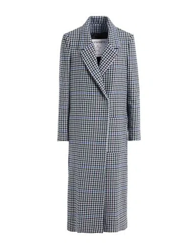 Shirtaporter Woman Coat Slate Blue Size 10 Wool, Polyester, Polyamide