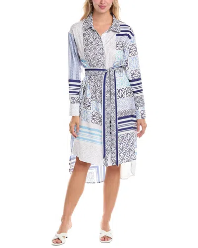 Gracia High-low Shirtdress In Multi
