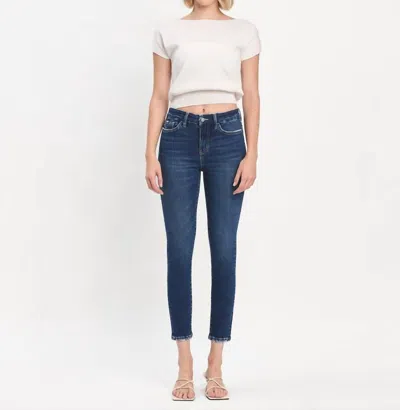 Flying Monkey High Rise Skinny Jean In Eulogize In Blue