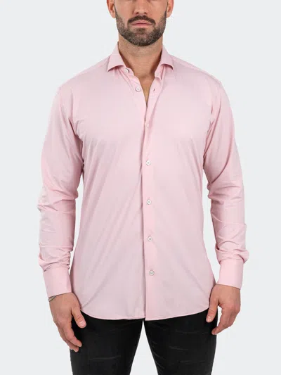 Maceoo Einstein Stretchblotter Red Button-up Shirt