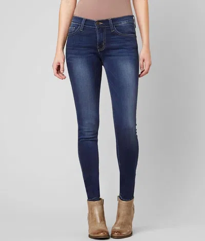 Flying Monkey Mid Rise Ankle Skinny Jean In Day Dream In Blue