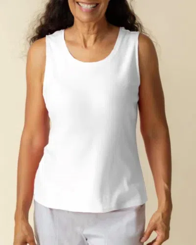 Habitat Everyday Rib Tank Top In White In White