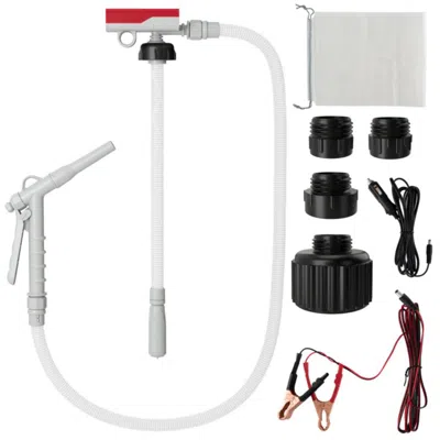 Hivvago Fuel Transfer Pump With Nozzle For Flow Control And Stop