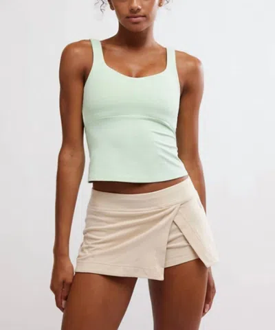 Free People Never Better Long Tank In Pistachio In Green