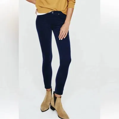 Ag Adriano Goldschmied Legging Ankle Skinny Jeans In Navy In Blue