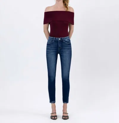 Flying Monkey High Rise Forward Outseam Crop Skinny Jean In Catch The Breeze
