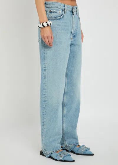 Agolde Henson Straight-leg Jeans In Blue