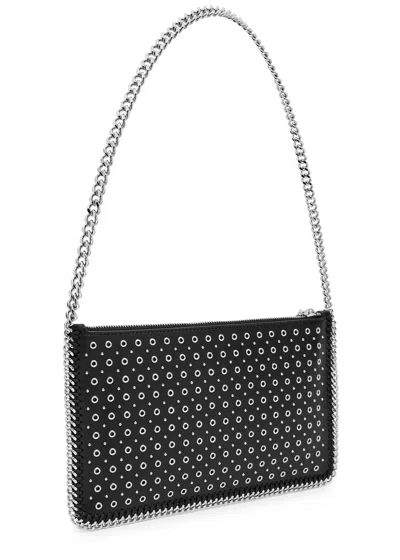 Stella Mccartney 'studded Chain Strap Shoulder Bag' In Black