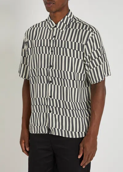 Rag & Bone Dalton Print Short Sleeve Button-up Shirt In Multi