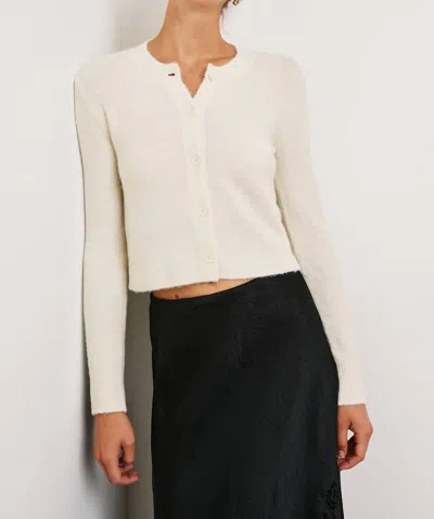 Rails Matilda Cropped Cardigan Sweater In Ivory