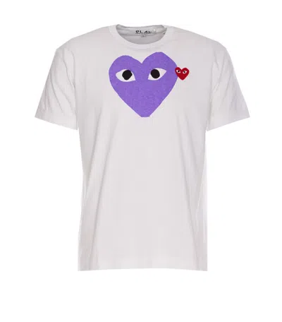 Comme Des Garçons Play Printed T-shirt And Logo Patch